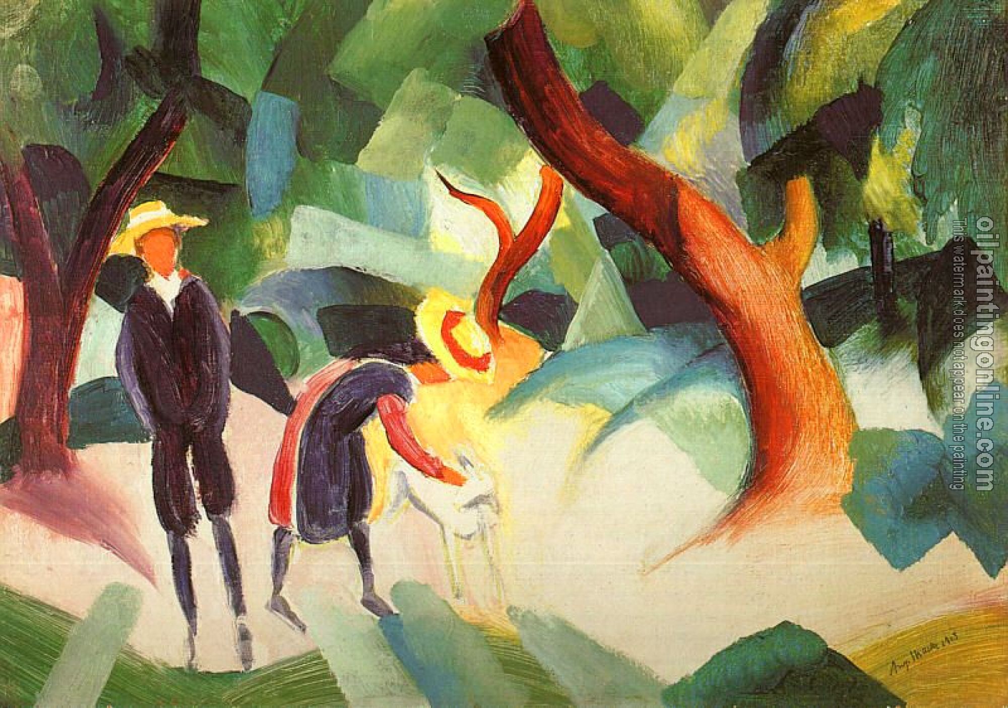 Macke, August - Oil Painting